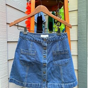 Forever 21 Blue Denim Mini Skirt